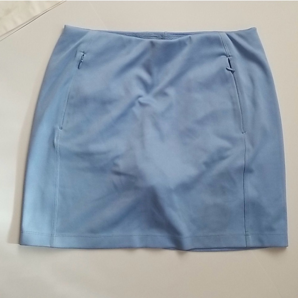 Tory Burch Tennis Skirt Skort Golf Baby Blue Large Preppy Tennis Prep Spring - Picture 2 of 6